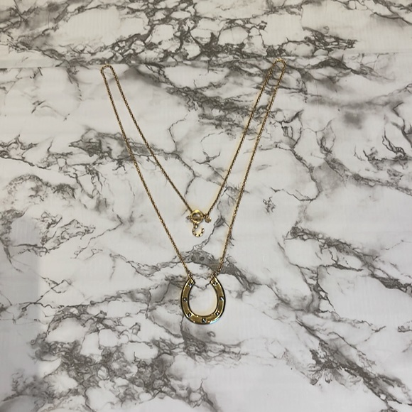 House of Harlow 1960 Large studded horseshoe necklace - Picture 3 of 12